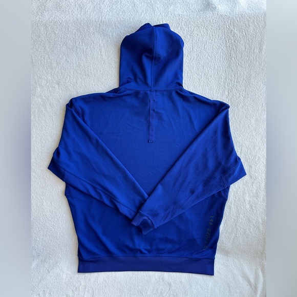 Like NEW Lululemon men’s hoodie relaxed fit‎ training hoodie XL Blue - Picture 5 of 11